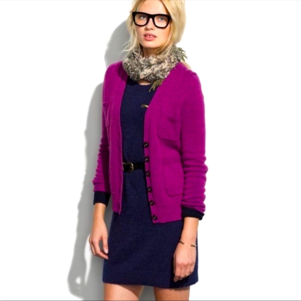 Plum sweater with pockets